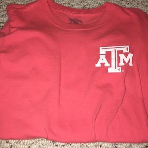 Pink/coral a&m shirt